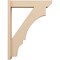 Ekena Millwork 5 1/2-in W x 24-in D x 32-in H Balboa Slat Rough Cedar Woodgrain TimberThane Outlooker, Primed Tan OUTUR055X24X32BOA24RCPR - alternate 4